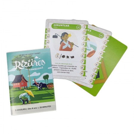 Rizières du Cambodge Cartes - Seasons of Rice Cover Cards - Micro Game